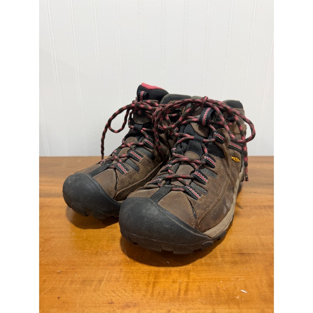 Keen Targhee II Waterproof Hiking Boots Brown Pink Outdoor Hike Women Size 8